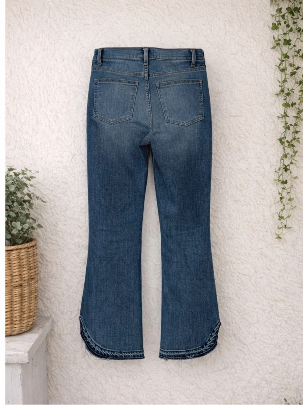 Veronica Beard Carolyn Baby Boot Jeans Beacon Wash High Rise Button Fly Sz 28 - Picture 4 of 8